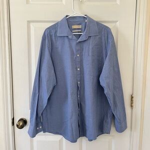 Michael Kors Light Blue Casual Button-Down Shirt